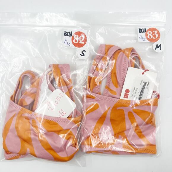 Solid & Striped Elle Bikini TOP in Carnation Pink Style #SP23-003 Small S NEW - Picture 12 of 12